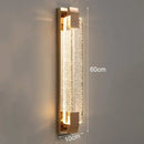 Modern gold crystal bubble wall lights living room sconce