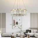 Modern gold crystal ceiling chandelier for dining room