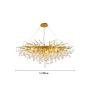 Modern gold crystal ceiling chandelier living room branch design