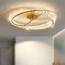 Modern gold crystal ceiling pendant light living room