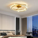 Modern gold crystal ceiling pendant light living room