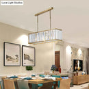 Modern gold crystal chandelier dining room 110v-120v light