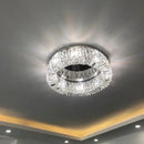 Modern gold crystal chandelier – dining room ceiling light