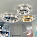 Modern gold crystal chandelier – dining room ceiling light