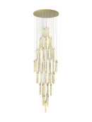 Modern gold crystal chandelier dining room luxury pendant light