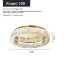 Modern gold crystal circle led chandelier living room light
