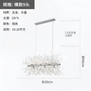 Modern gold crystal dandelion pendant light for dining room