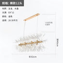 Modern gold crystal dandelion pendant light for dining room