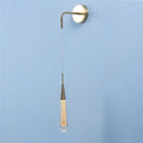 Modern gold crystal droplet wall lamp living room sconce