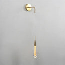 Modern gold crystal droplet wall lamp living room sconce