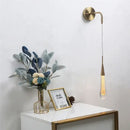 Modern gold crystal droplet wall lamp living room sconce