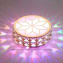 Modern gold crystal flush mount ceiling light for passageway