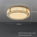 Modern gold crystal glass ceiling light fixture living room decor