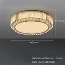 Modern gold crystal glass ceiling light fixture living room decor
