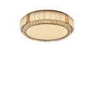 Modern gold crystal glass ceiling light fixture living room decor