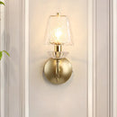 Modern gold crystal glass sconce living room wall lamp