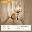 Modern gold crystal glass wall lamp for bedroom luxury sconce