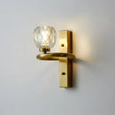 Modern gold crystal globe sconce bedroom wall light 110v-120v