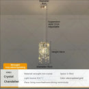 Modern gold crystal headboard chandelier for master bedroom