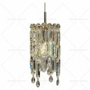 Modern gold crystal headboard chandelier for master bedroom