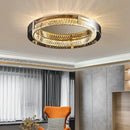 Modern gold crystal led ceiling chandelier bedroom light