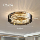 Modern gold crystal led ceiling chandelier bedroom light