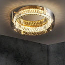 Modern gold crystal led ceiling chandelier bedroom light