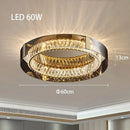 Modern gold crystal led ceiling chandelier bedroom light