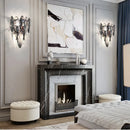Modern gold crystal led ceiling chandelier dining room pendant light