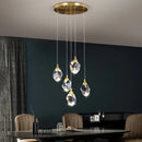 Modern gold crystal led ceiling chandelier for dining room