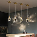 Modern gold crystal led ceiling chandelier for dining room
