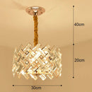 Modern gold crystal led ceiling chandelier for dining room