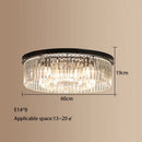 Modern gold crystal led ceiling chandelier for living room