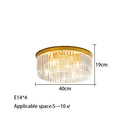 Modern gold crystal led ceiling chandelier for living room