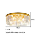 Modern gold crystal led ceiling chandelier for living room