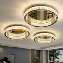 Modern gold crystal led ceiling chandelier for living room lighting