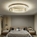 Modern gold crystal led ceiling chandelier for living room lighting