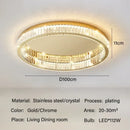 Modern gold crystal led ceiling chandelier for living room lighting