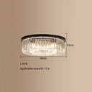 Modern gold crystal led ceiling chandelier for living room