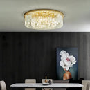 Modern gold crystal led ceiling chandelier for living room