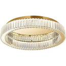 Modern gold crystal led ceiling chandelier – living room lighting
