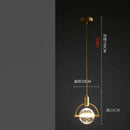 Modern gold crystal led ceiling lamp dining room pendant lights