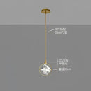Modern gold crystal led ceiling lamp dining room pendant lights