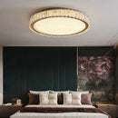 Modern gold crystal led ceiling light bedroom decorbites crystal led