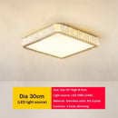 Modern gold crystal led ceiling light bedroom moon and star design