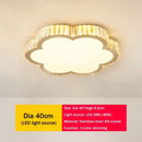 Modern gold crystal led ceiling light bedroom moon and star design