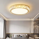 Modern gold crystal led ceiling light bedroom moon and star design