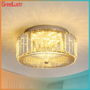 Modern gold crystal led ceiling light dining room chandelier