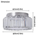 Modern gold crystal led ceiling light dining room chandelier