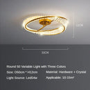 Modern gold crystal led chandelier ceiling light for living room